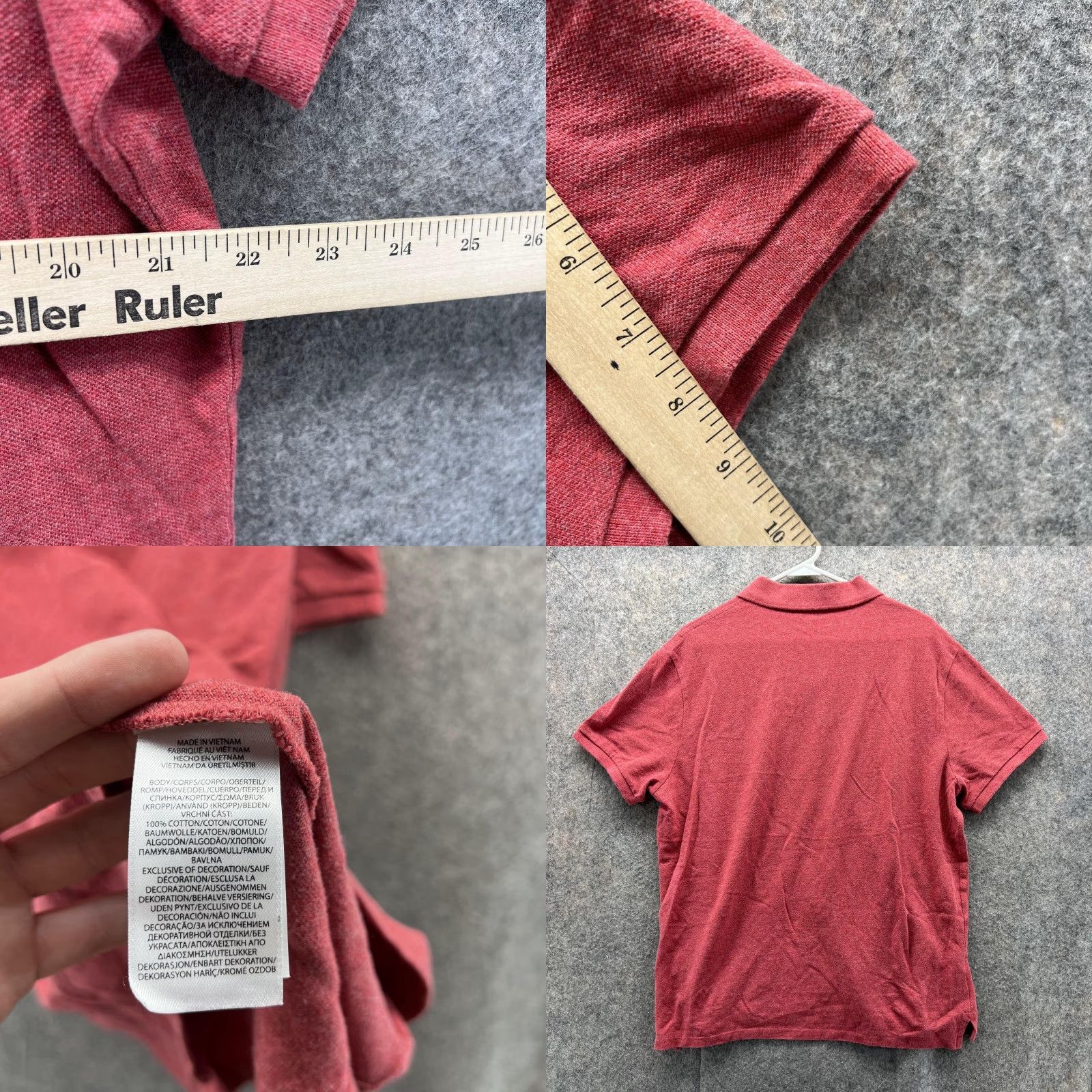 Polo Ralph Lauren Ralph Lauren Polo Shirt Men Large Pink Salmon Custom Slim Casual Preppy Pony Shirt Size US L / EU 52-54 / 3 - 8 Thumbnail