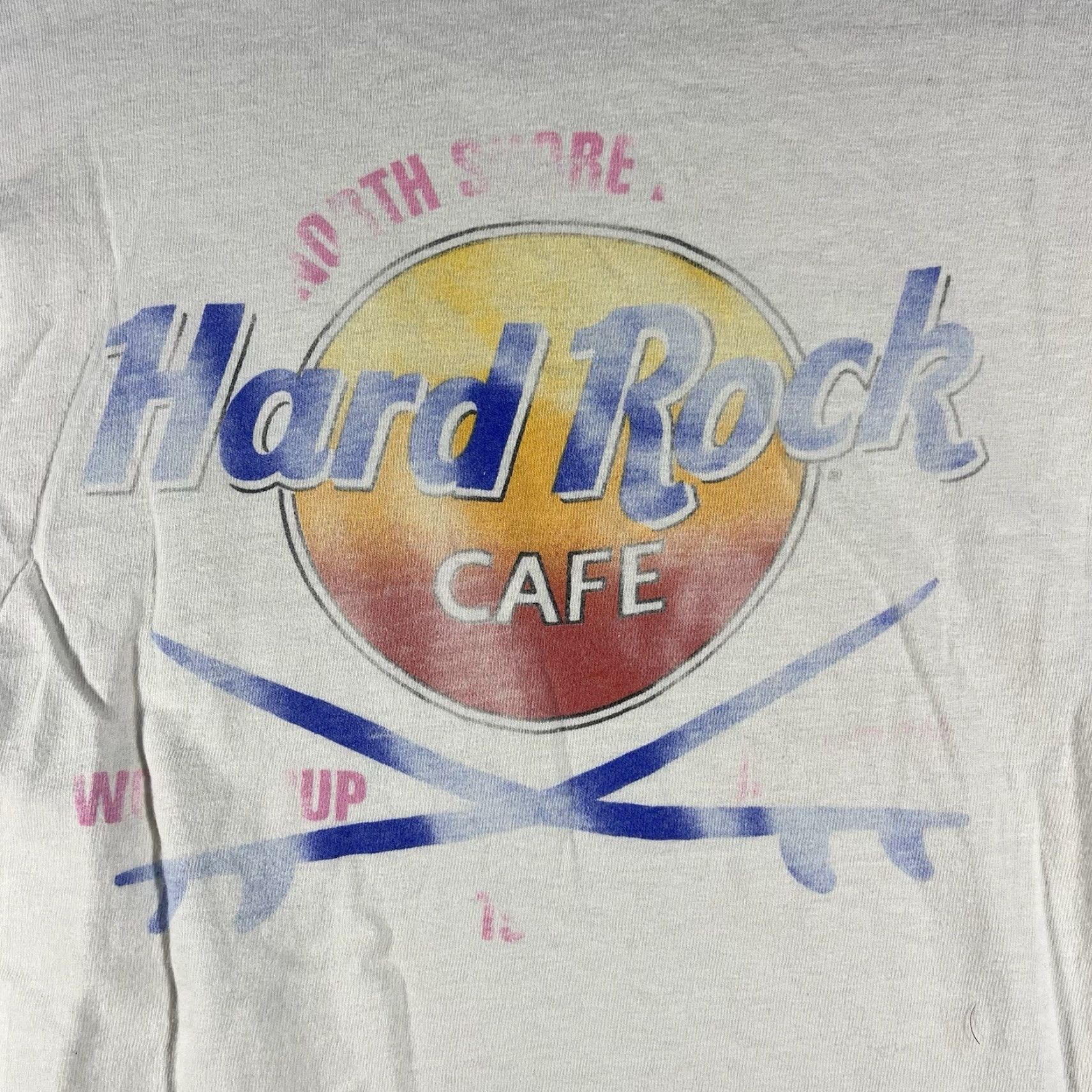 Hard Rock Cafe VINTAGE Hard Rock Cafe T-Shirt 90s Surfing Graphic Print Large White Mens Size US L / EU 52-54 / 3 - 2 Thumbnail