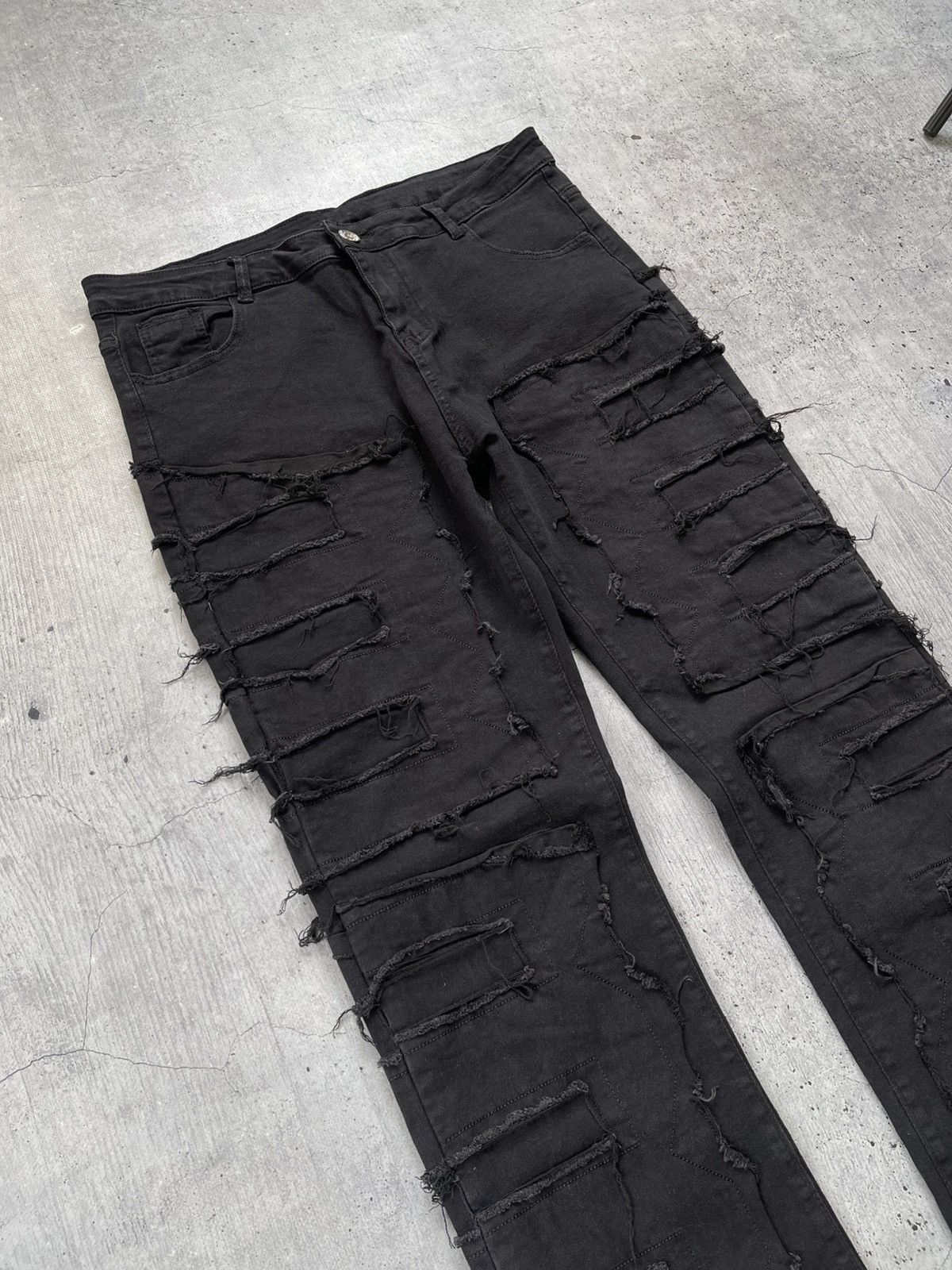 Japanese Brand VTG RICK OWENS BALENCIAGA STYLE Y2K JEANS 90S Size US 34 / EU 50 - 4 Thumbnail