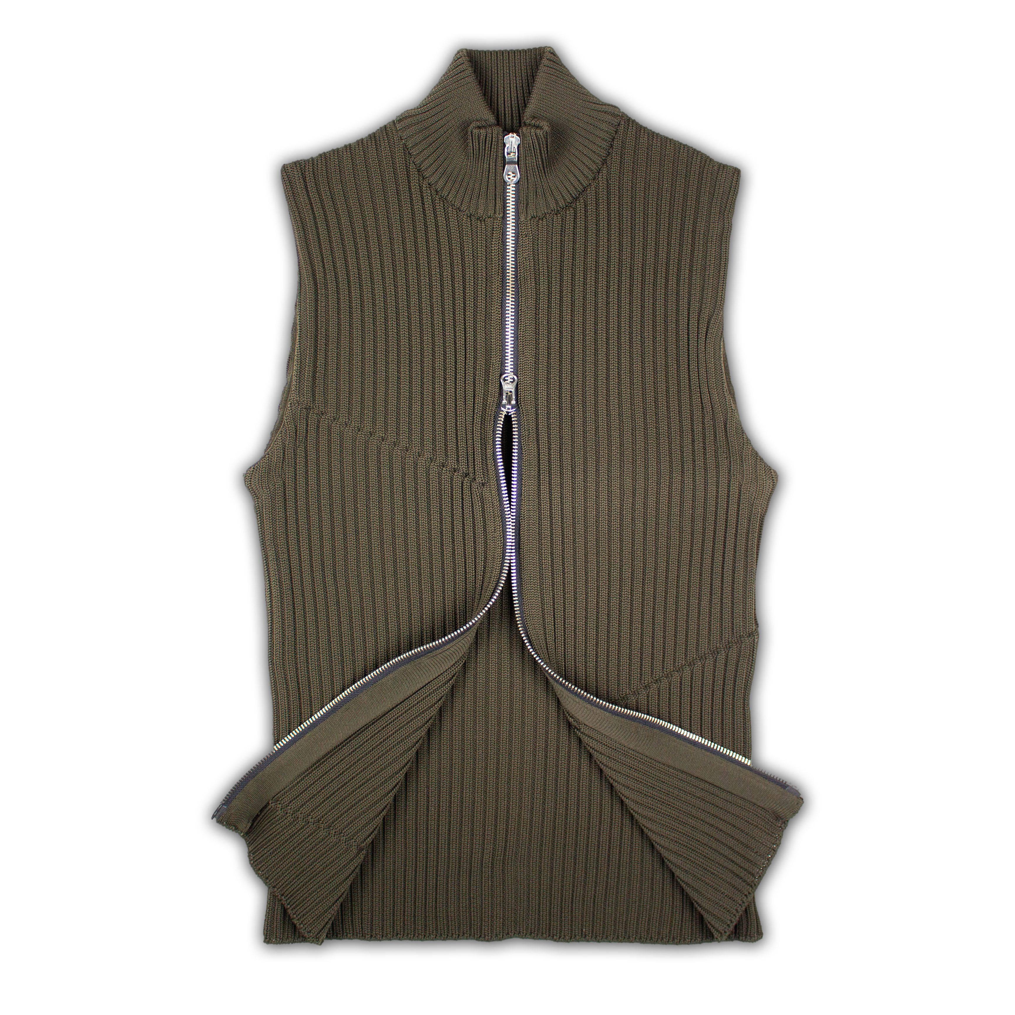Issey Miyake Issey Miyake IM PRODUCT ASYMMETRIC STITCH KNITTED VEST Size US M / EU 48-50 / 2 - 2 Thumbnail