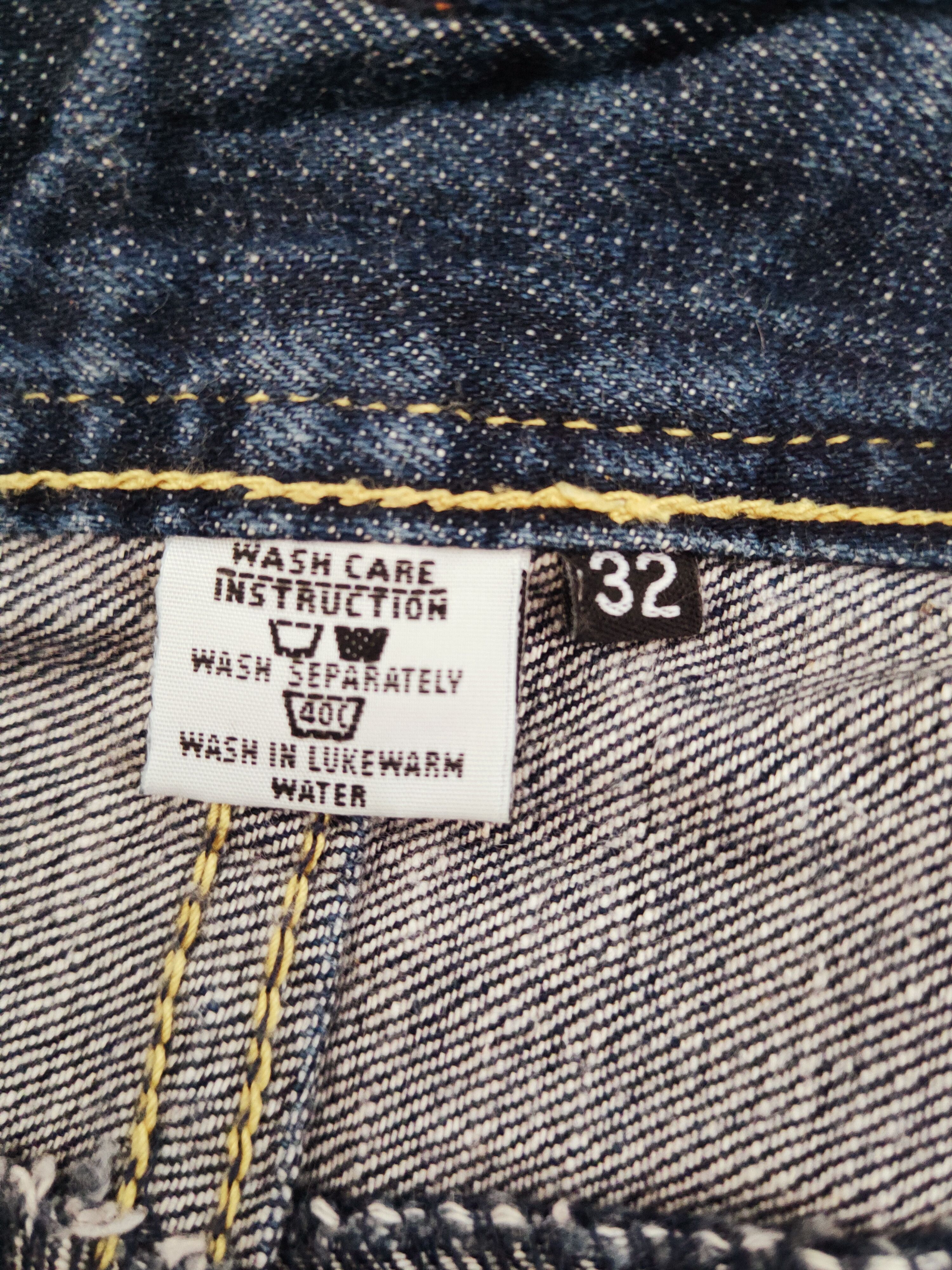 Hang Ten Hang Ten Dark Blue Distressed Ripped Jeans #S2704 Size US 33 - 16 Thumbnail