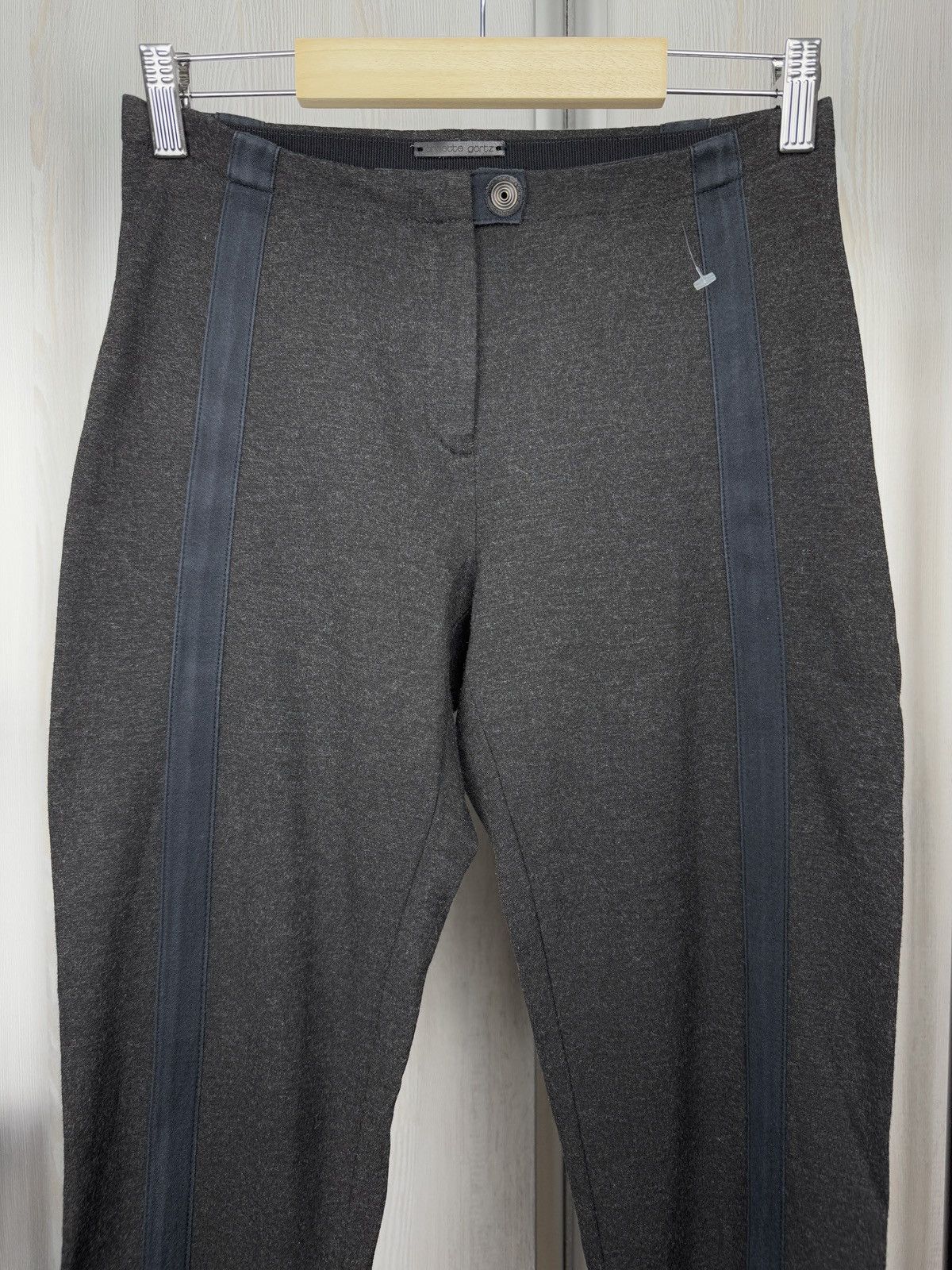 Annette Gortz ANNETTE GORTZ Womens Grey Viscose Polyamide Stretch Pants Size 28" / US 6 / IT 42 - 3 Thumbnail