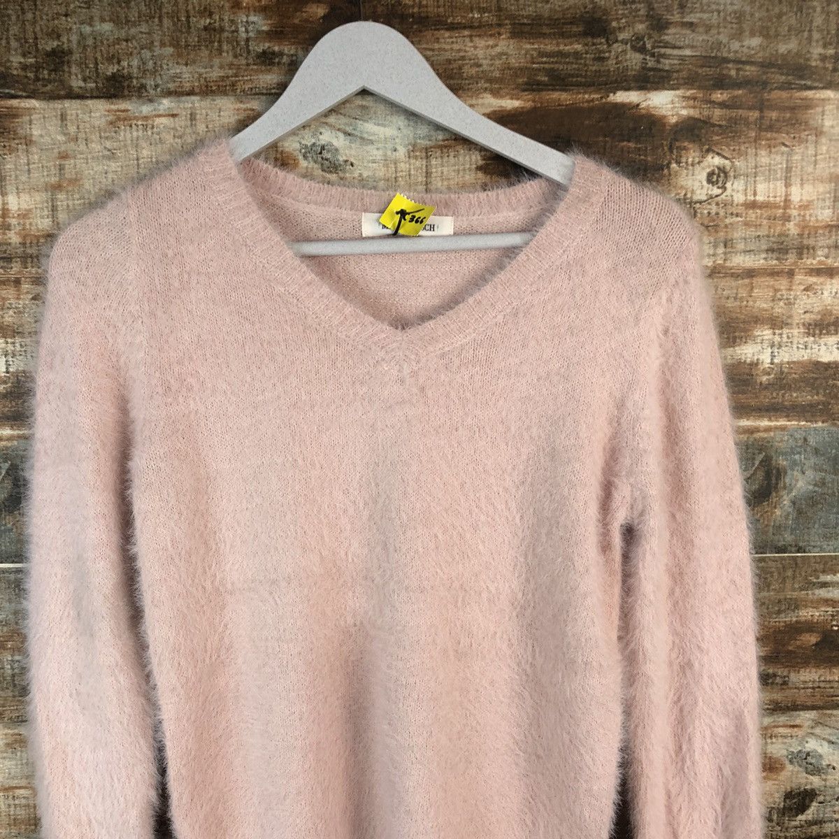 Japanese Brand DL Mish Masch Pink fur shaggy mohair Knitwear #C366 Size S / US 4 / IT 40 - 5 Thumbnail