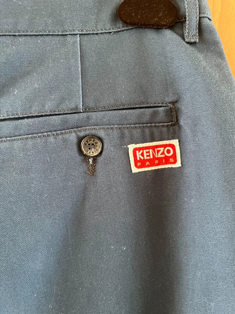 Kenzo KENZO French logging pants Navy blue. The cut is simple Size 26" / US 2 / IT 38 - 4 Thumbnail