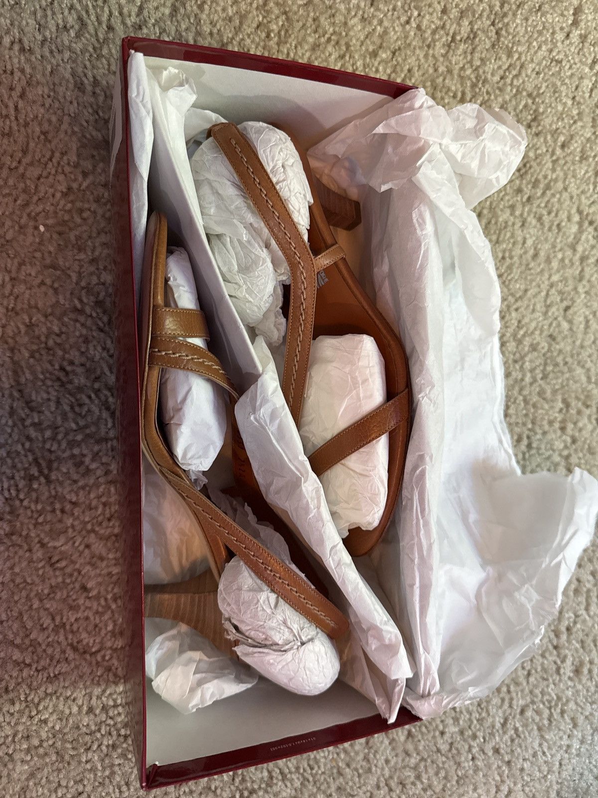 Salvatore Ferragamo × Vintage Salvatore Ferragamo Savana Pebble Calf Sandals 7.5 AA Size US 7.5 / IT 37.5 - 5 Thumbnail