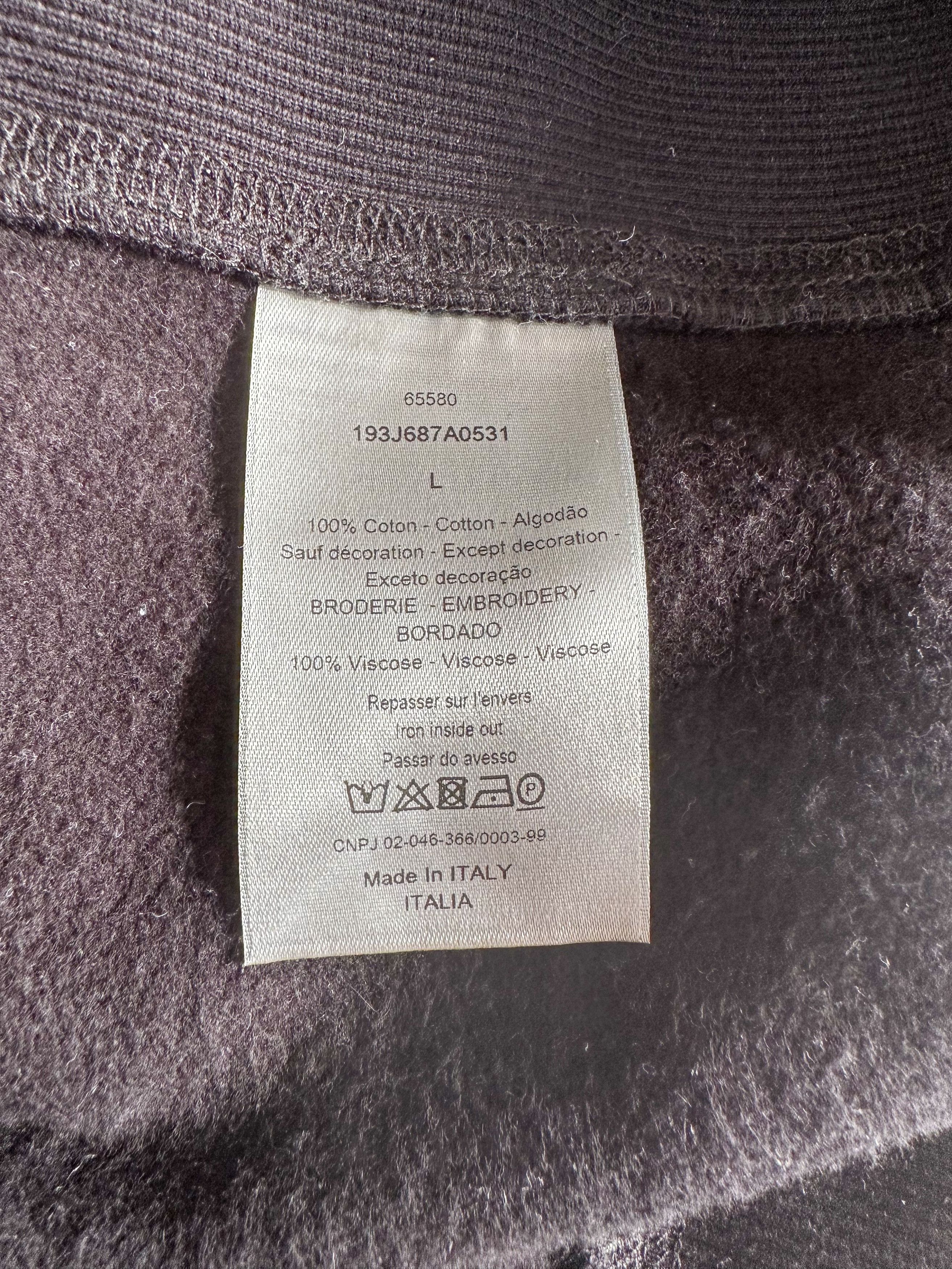 Dior Dior Kenny Scharf Black & Blue Embroidered Logo Sweater Size US L / EU 52-54 / 3 - 6 Thumbnail