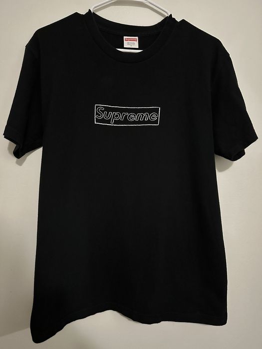 最終値下げ Supreme KAWS Logo Chalk Farfetch Logo T-shirt Tee メンズ