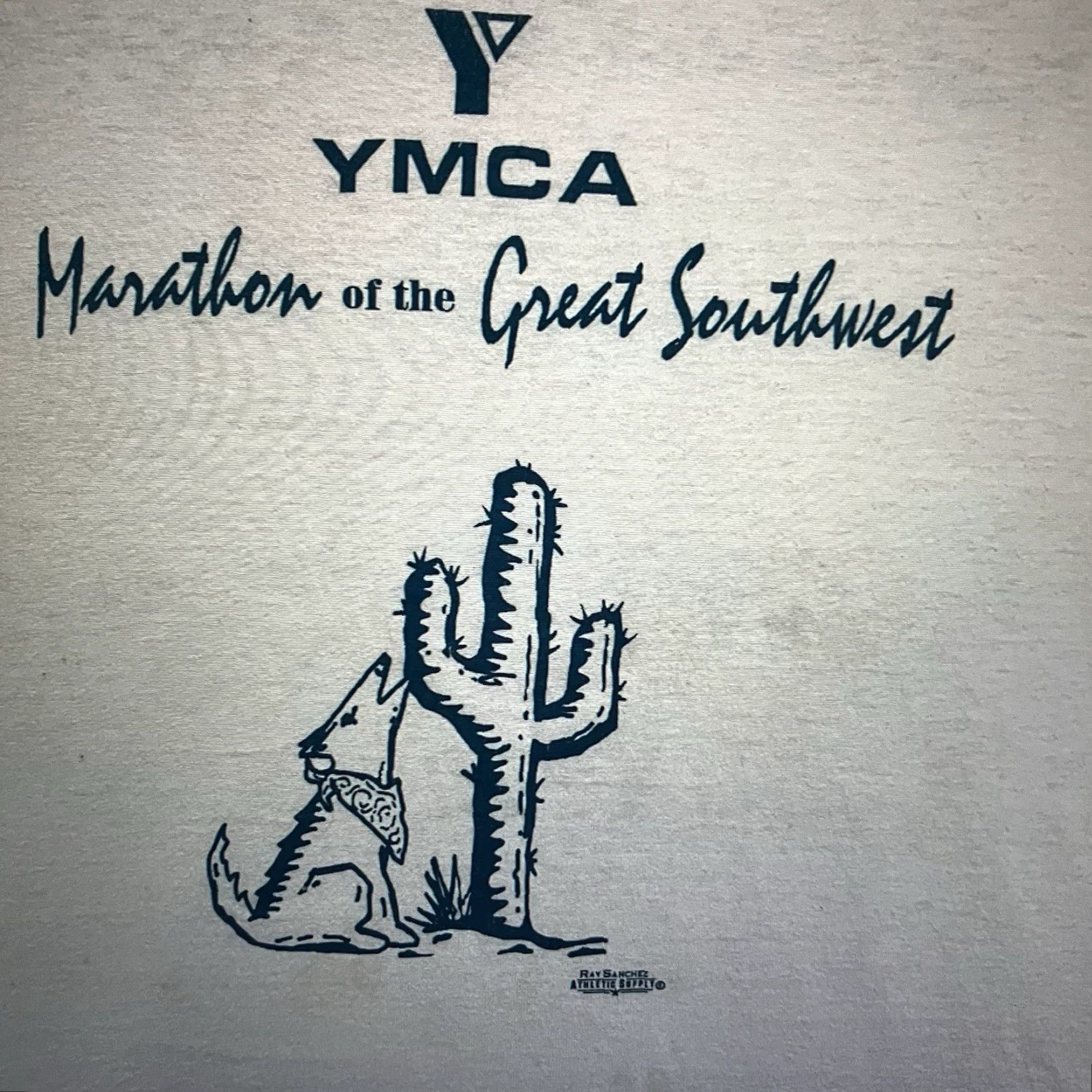 Soffe VINTAGE Soffe Men's T-Shirt XL White Abilene Texas Marathon 90s Retro Art Cotton Size US XL / EU 56 / 4 - 6 Thumbnail