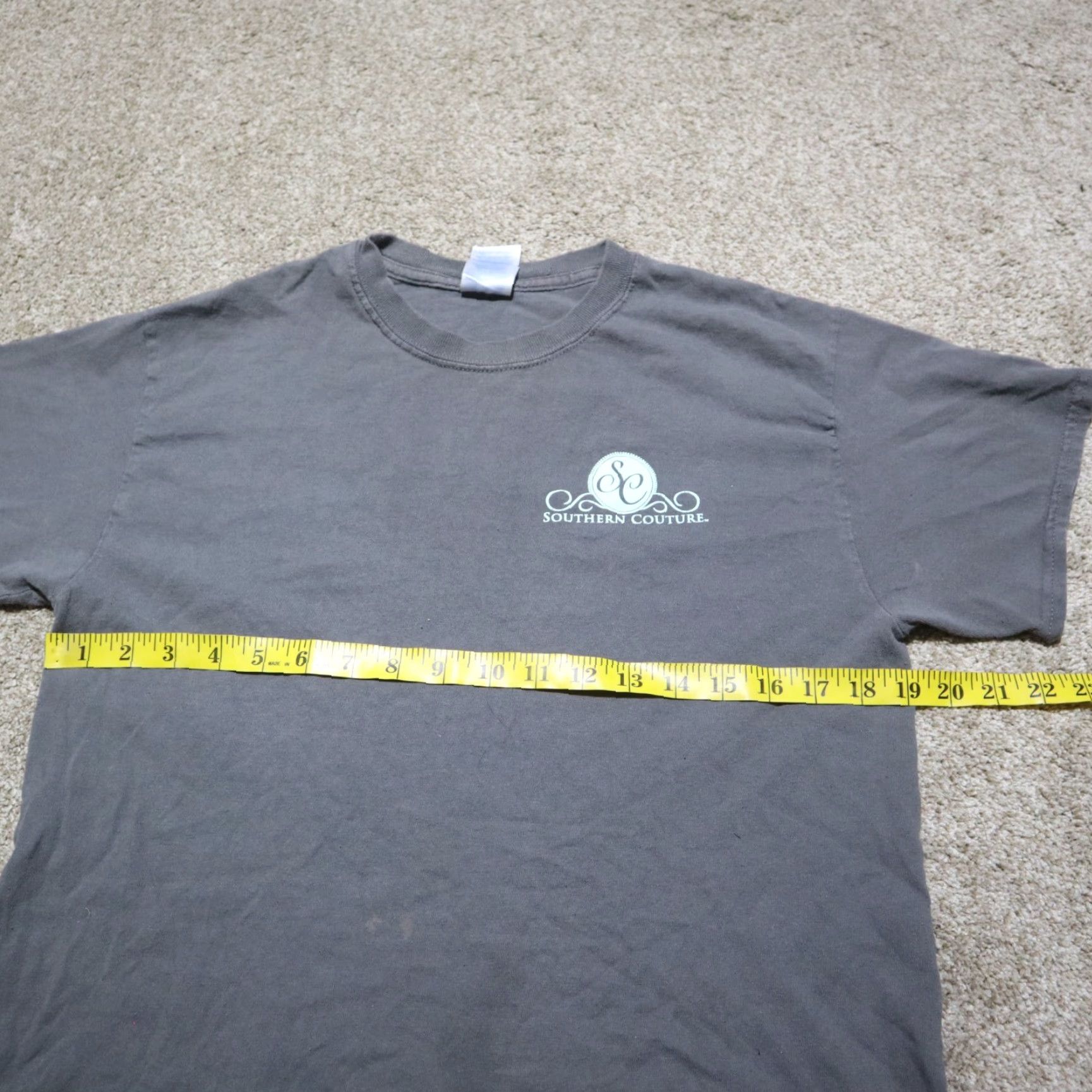 Vintage Vintage Southern Couture Gray Paisley Elephant Short Sleeve T-Shirt Adult Medium Mens Size US 31 - 4 Thumbnail