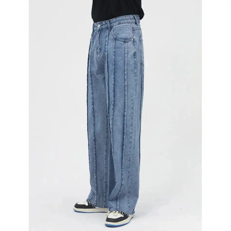 Japanese Brand Retro loose high street straight leg jeans Size US 32 / EU 48 - 5 Thumbnail
