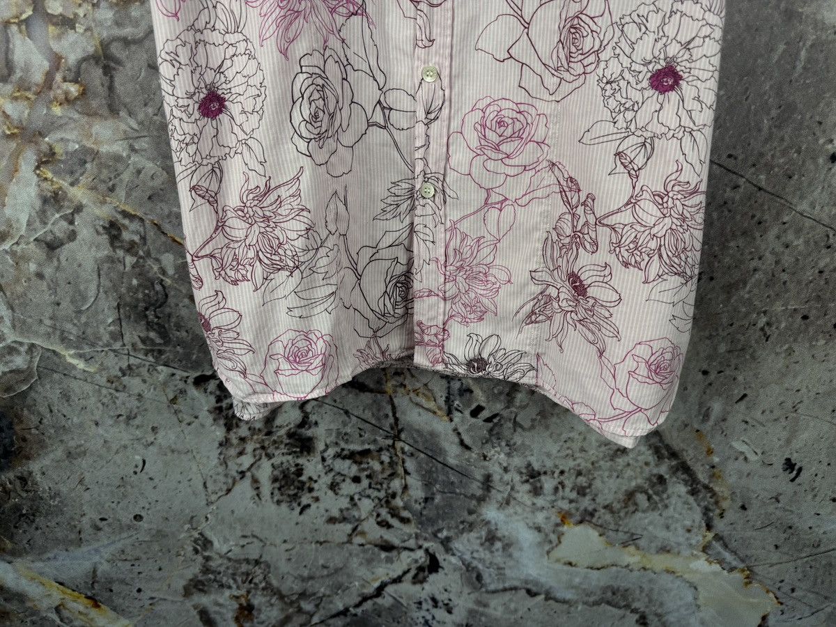 Ted Baker Ted Baker Floral Print Short Sleeve Button-Up Shirt Pink Size US XXL / EU 58 / 5 - 4 Thumbnail