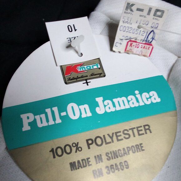 Other NWT K-Mart Pull-On Jamaica White Polyester Shorts Size 32" / US 10 / IT 46 - 2 Thumbnail