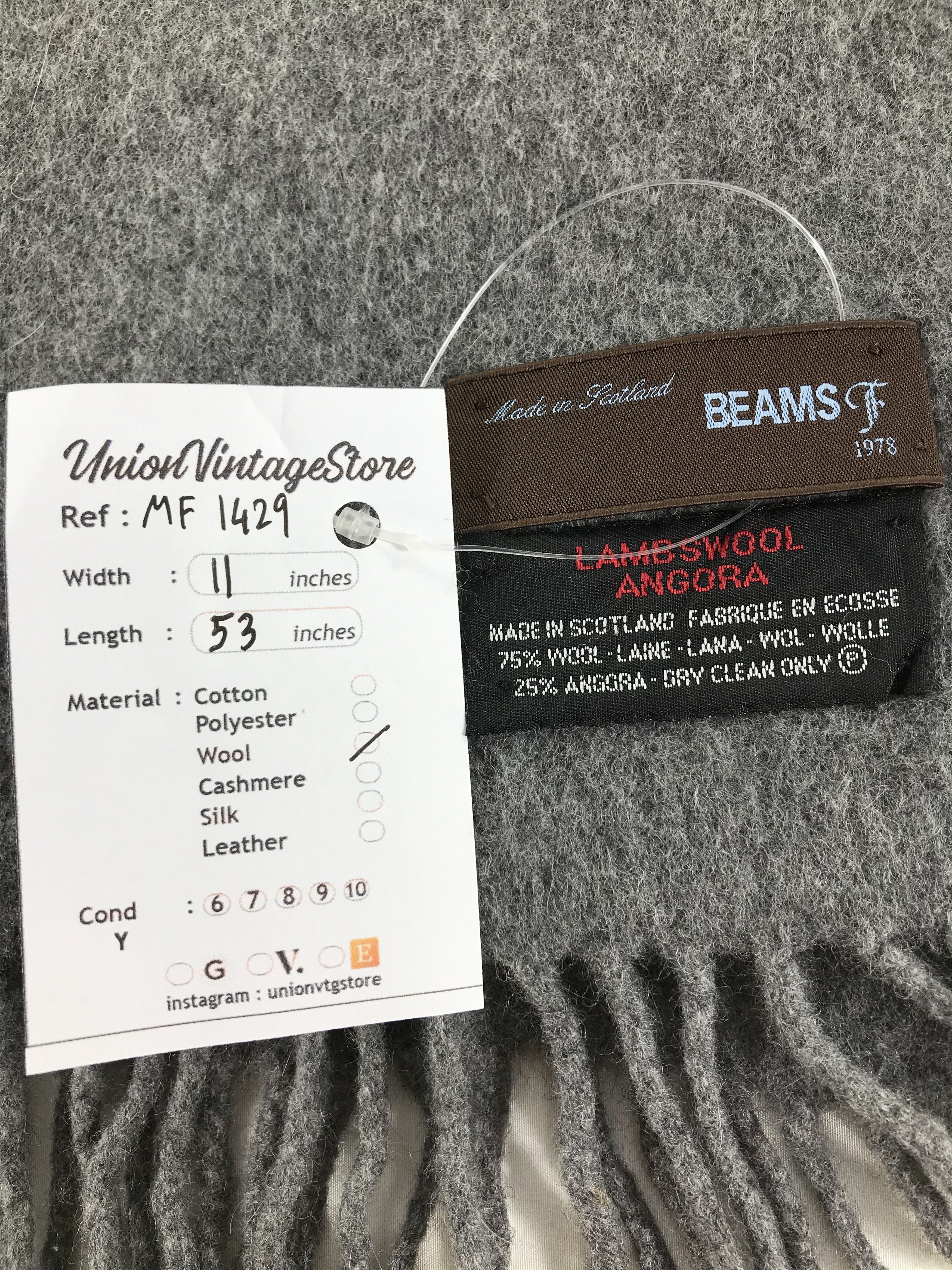 Beams Japan Vintage Beams Scarf/Muffler/Neckwear MF1429 Size ONE SIZE - 4 Thumbnail