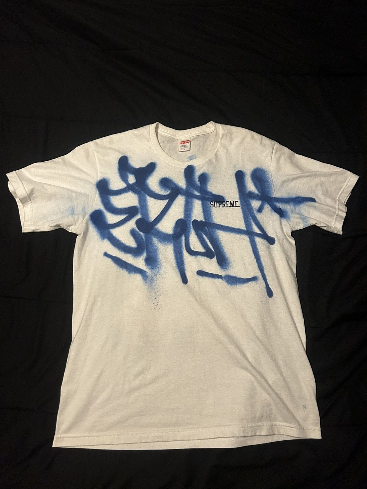 Supreme Fighter Tee Sprayed By Chito | Grailed