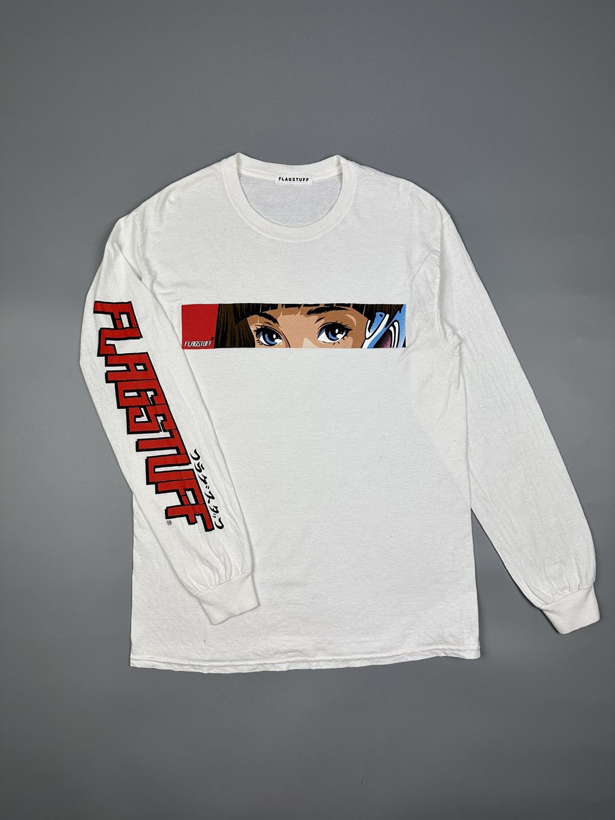 image of flagstuff Inspired By Hook Up Design Tee in White, Men's (Size Medium)