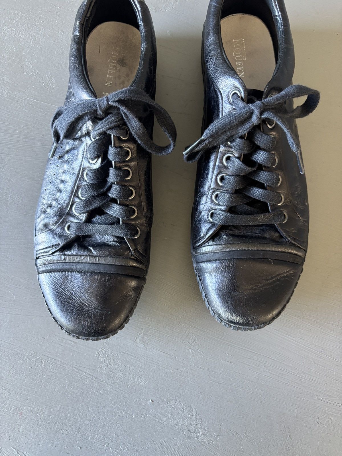 Alexander McQueen × Puma Alexander McQueen x Puma Scarred Street Sneakers 7.5 Black Size US 7.5 / EU 40-41 - 10 Thumbnail