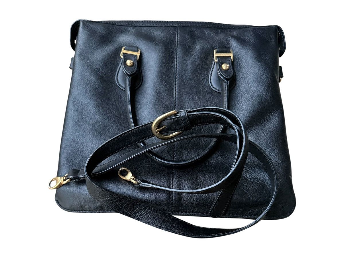 Issey Miyake × Tsumori Chisato Tsumori Chisato Carry Black Leather 2 Way Bag Size ONE SIZE - 6 Thumbnail