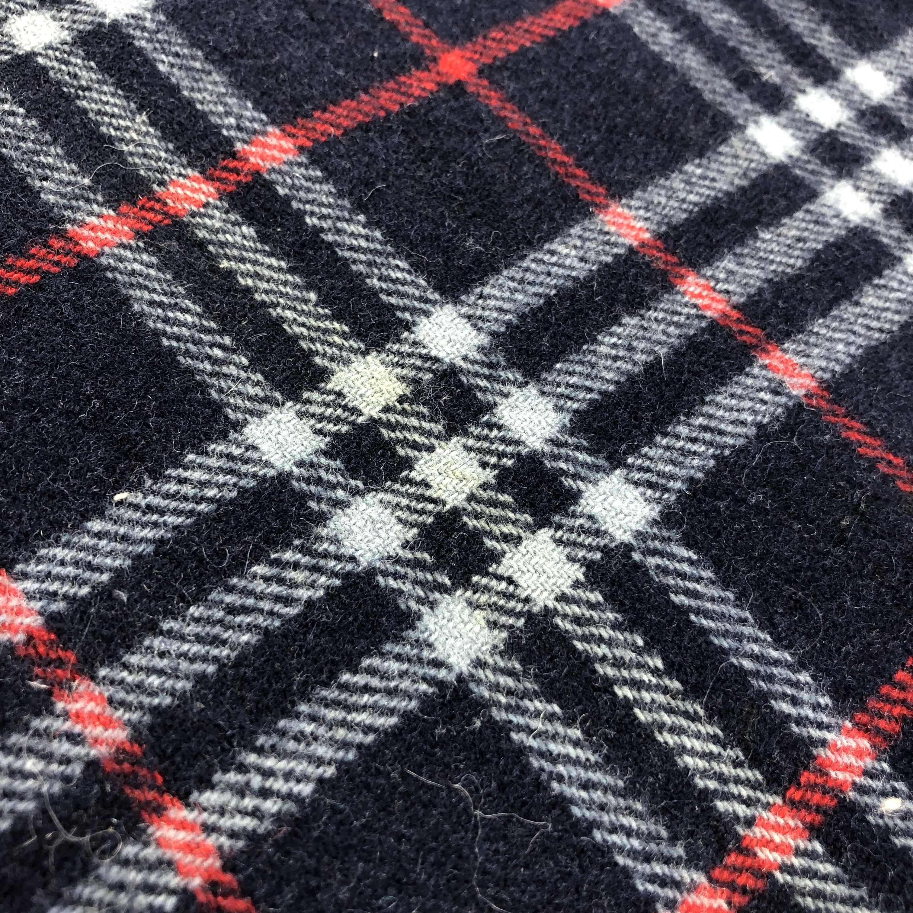 Burberry Burberrys Nova Check Blue Wool Scarf Muffler V647 Size ONE SIZE - 7 Thumbnail