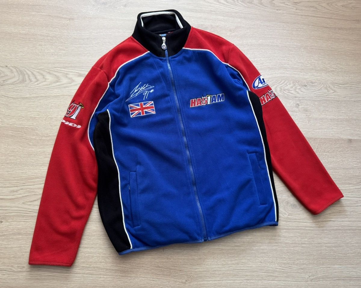 NASCAR Vintage Has1am Nascar Racing y2k Fleece Full Zip Jacket Size US S / EU 44-46 / 1 - 1 Thumbnail