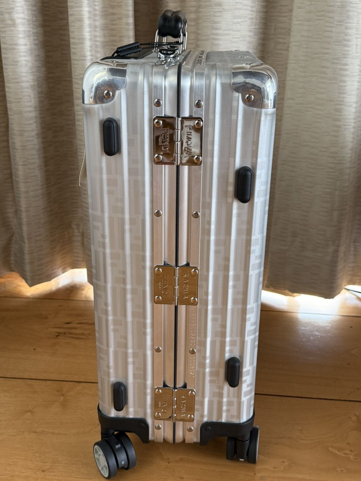 Rimowa X Fendi Silver Cabin Carryon Trolley Luggage, Men's — image 6 of 6