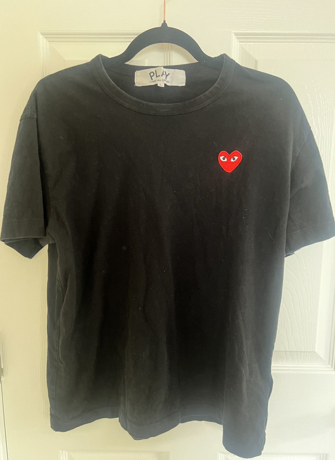 Comme des Garcons PLAY Comme Des Garcons Play Heart Logo Black Men's Short Sleeve Size US L / EU 52-54 / 3 - 1 Thumbnail
