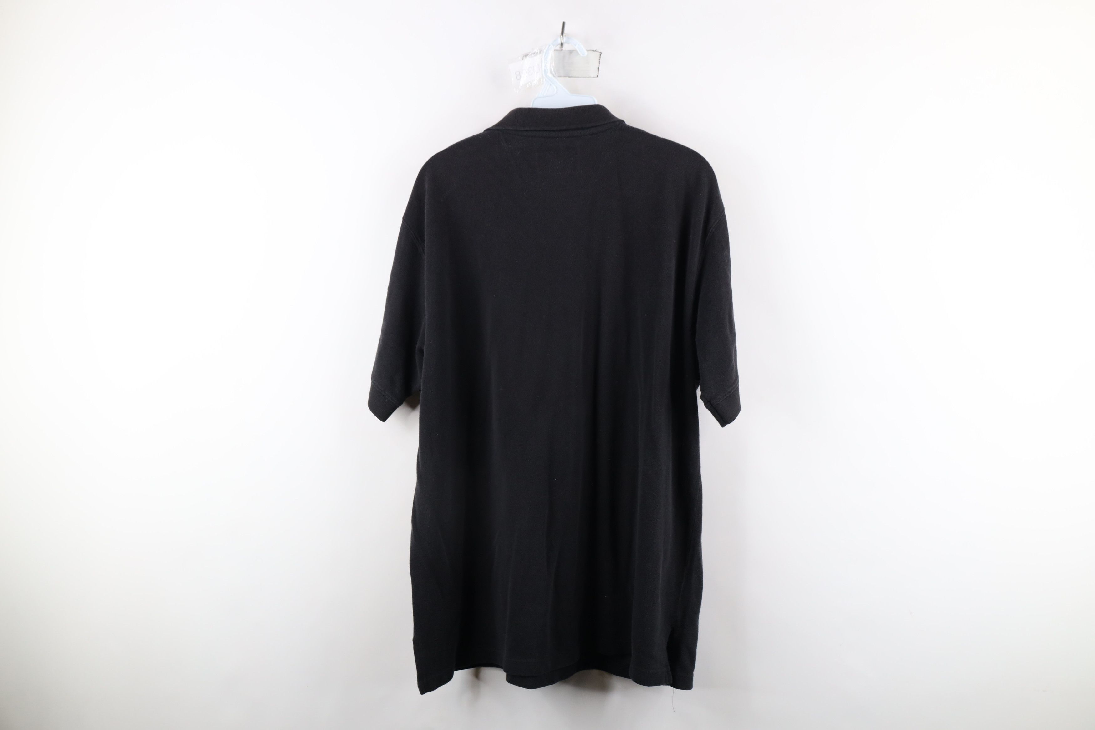 Vintage × Woolrich Woolen Mills Vintage 90s Woolrich Spell Out Collared Polo Shirt Black Size US L / EU 52-54 / 3 - 11 Thumbnail