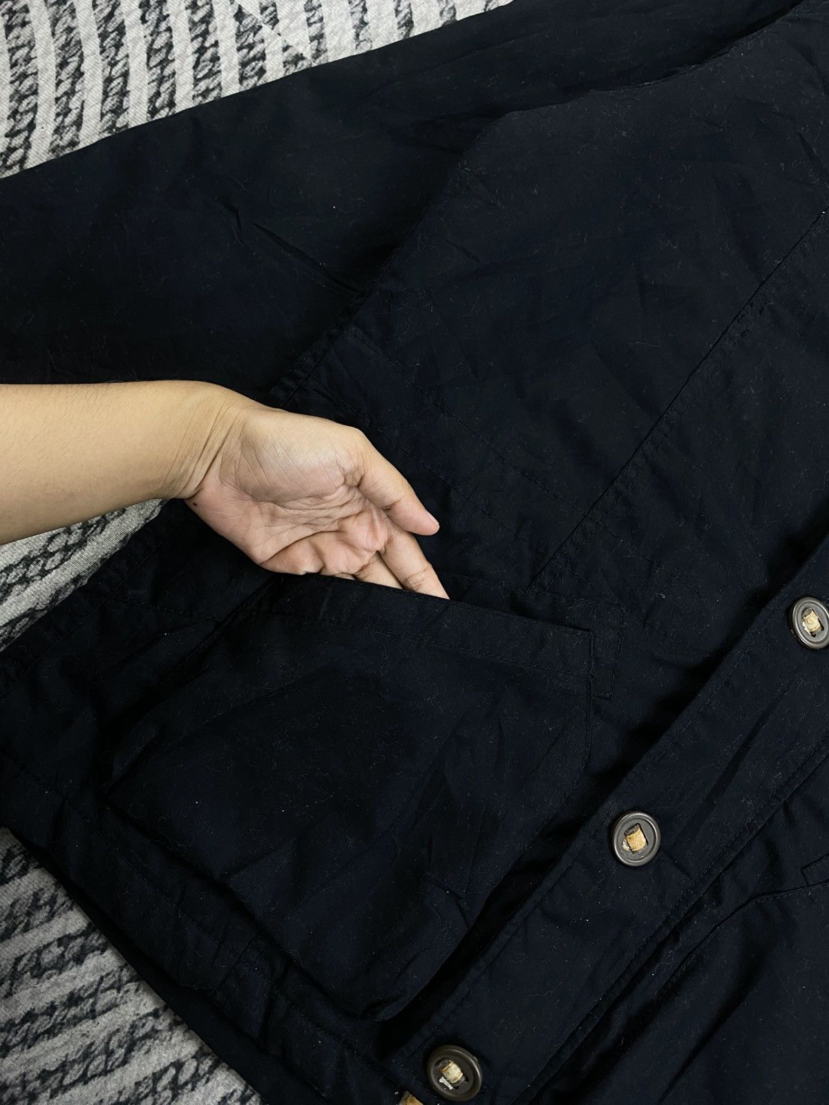 Smith's American Vtg Smith’s American Toggle Closure Black Hooded Parka Size US L / EU 52-54 / 3 - 7 Thumbnail