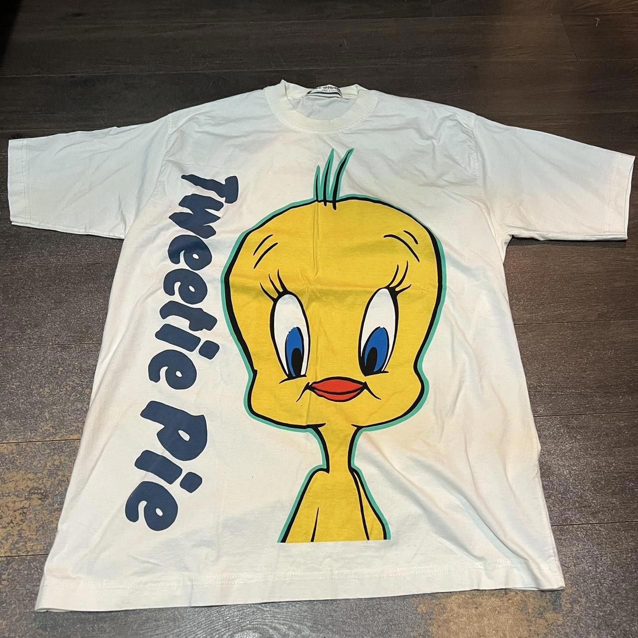 Vintage Tweety Bird Tweety Pie Big Head T Shirt 90s Large