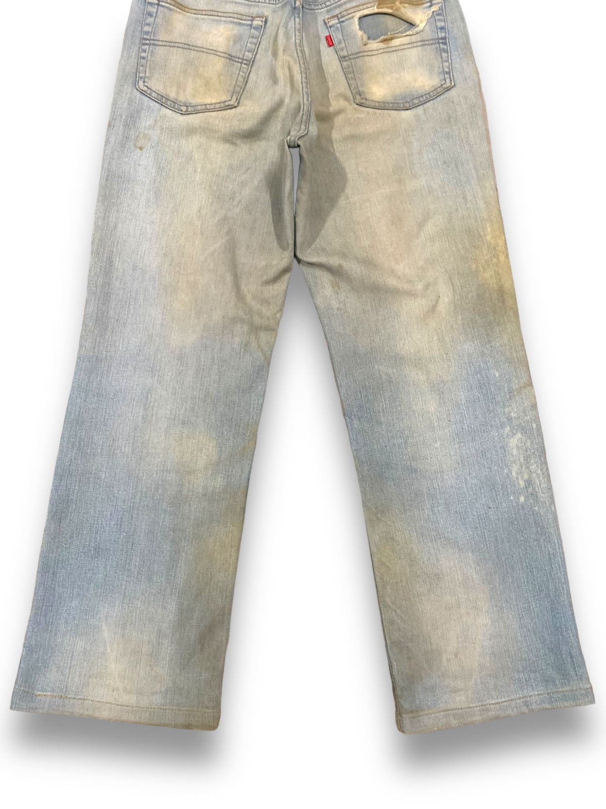 Big John Vintage 90s Big John Japan Dirty Mud Wash Baggy Jeans Size US 32 / EU 48 - 15 Thumbnail