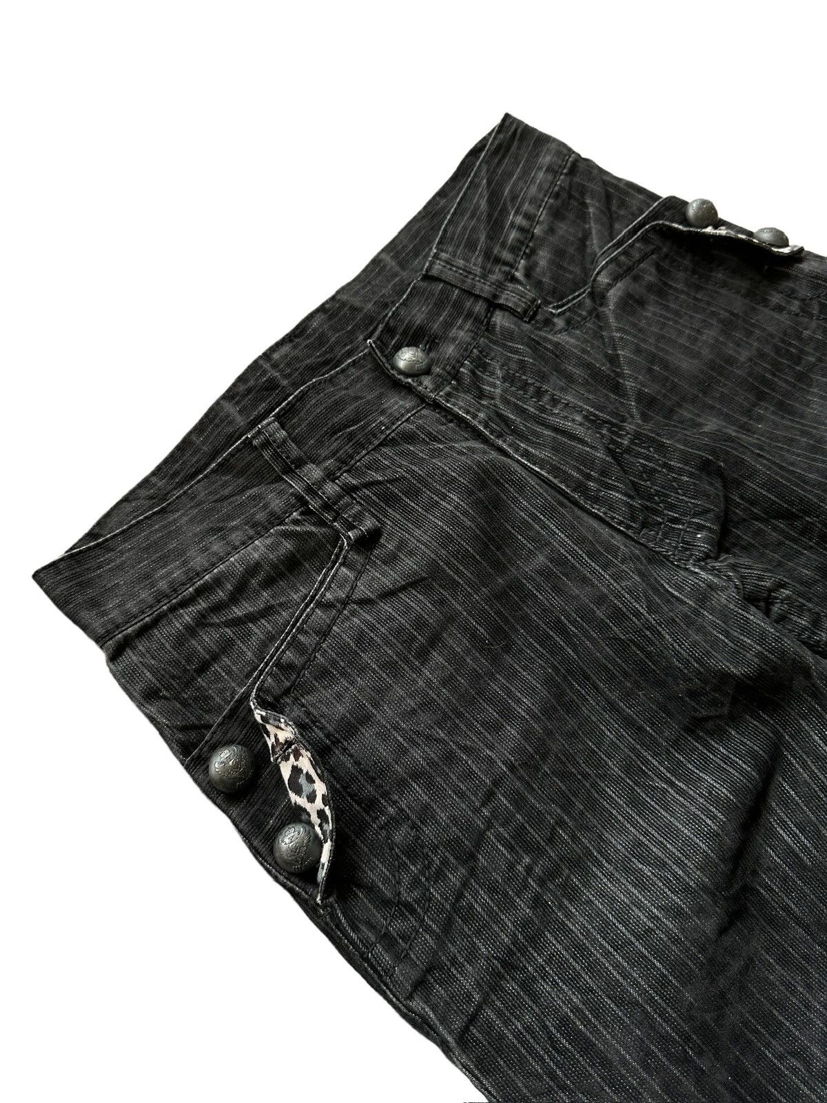 JUN MEN 2010's JUNMEN Japan velour denim gothic jeans Size US 32 / EU 48 - 7 Thumbnail