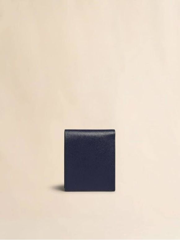 Marni o1w1db10326 Size: OS/Leather Bi-Fold Wallet in Black/Blue Size ONE SIZE - 2 Thumbnail