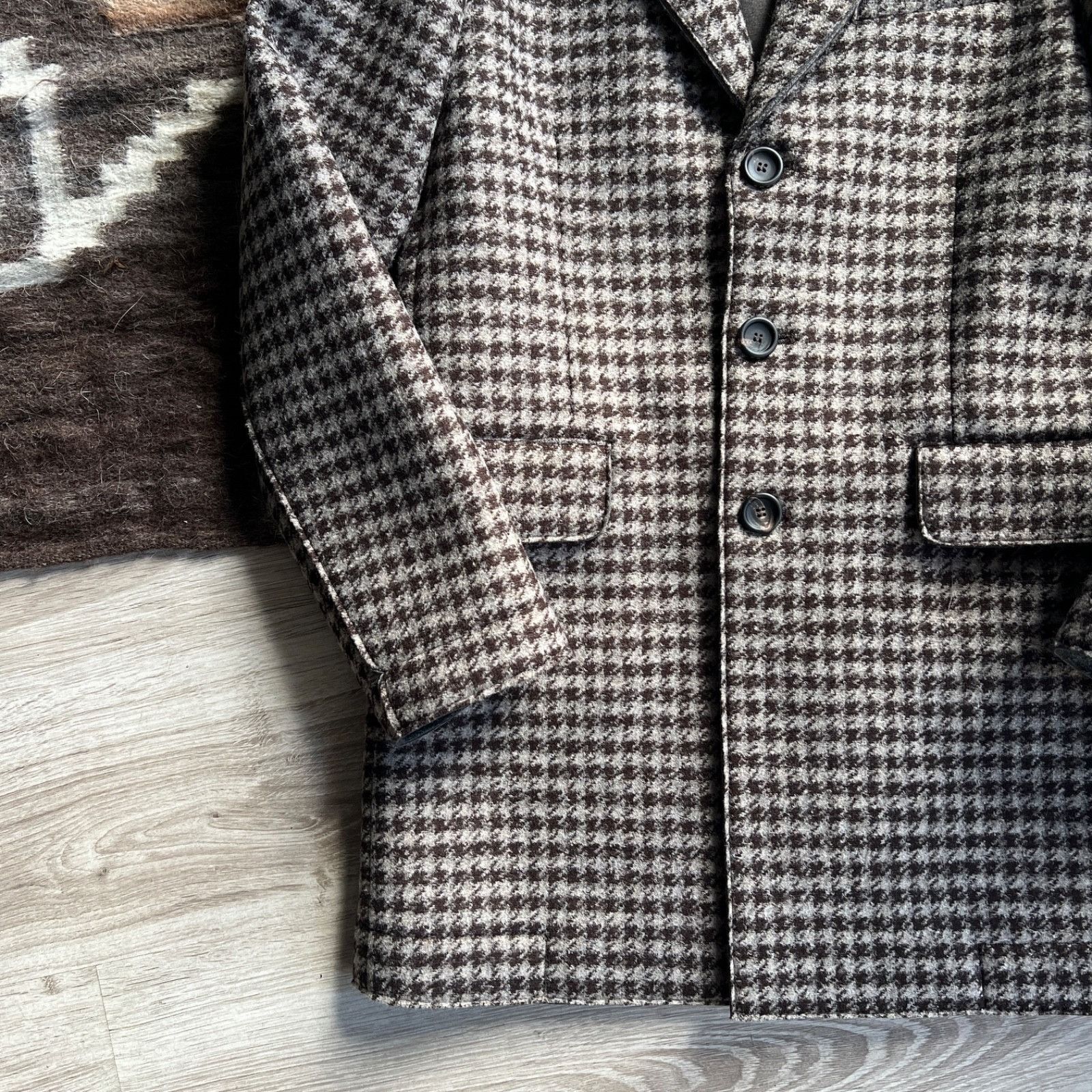 Other Fradi Houndstooth Wool Blend Coat 9522AC Size US S / EU 44-46 / 1 - 2 Thumbnail