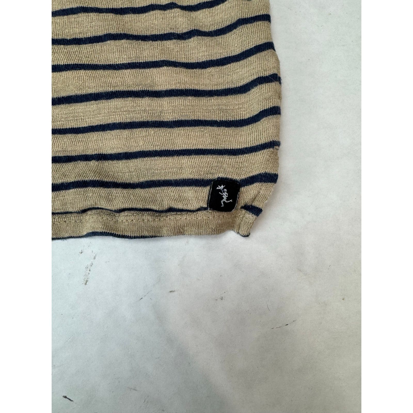 Civil Society Civil Society Linen Shirt Stripes Neutral Beige Blue Large Size L / US 10 / IT 46 - 8 Thumbnail