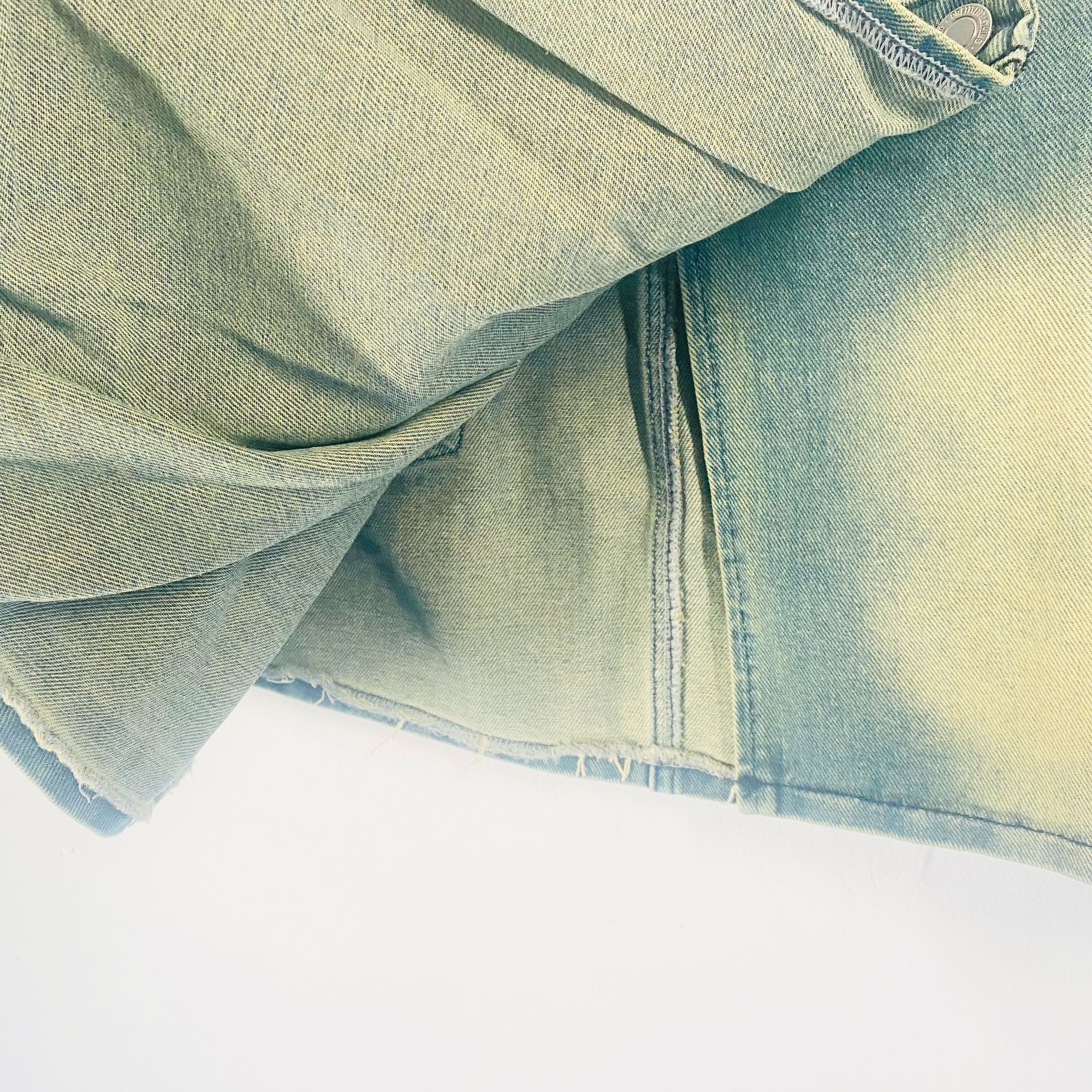 PrettyLittleThing PrettyLittleThing Denim Pleated Skirt With Side Zipper In Bl Size 28" / US 6 / IT 42 - 6 Thumbnail