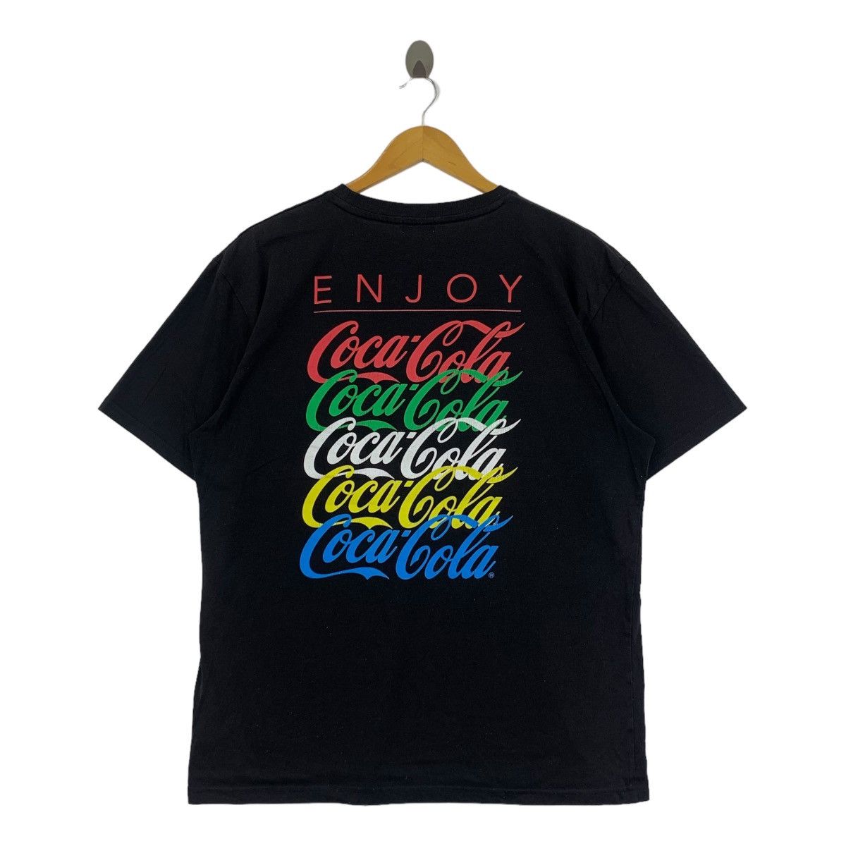 Coca Cola COCA COLA COKE Enjoy Multi Logo Visual Art Tee Shirt Top Size L / US 10 / IT 46 - 4 Thumbnail