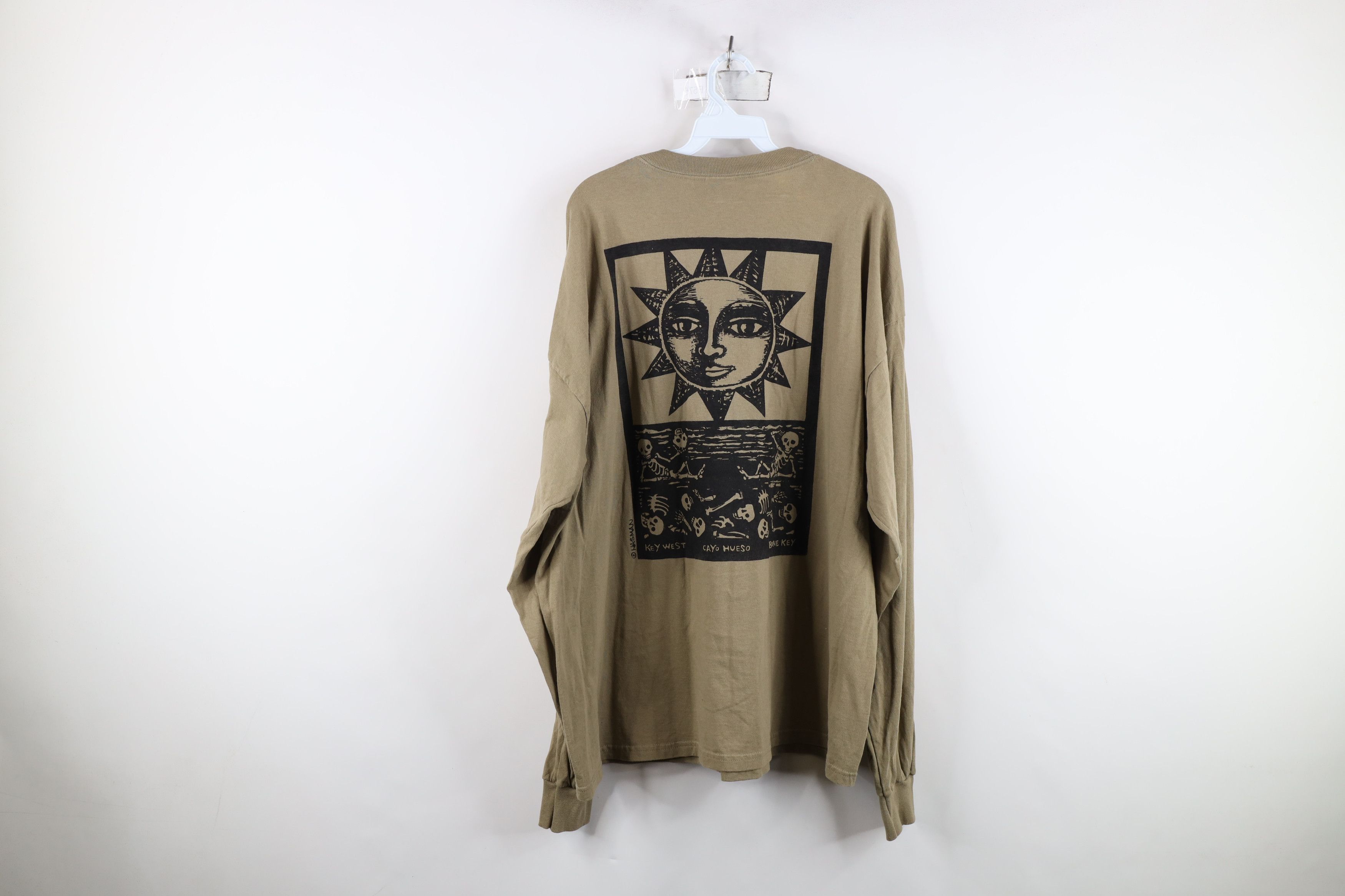 Vintage Vintage 90s Streetwear Bone Key Cayo Hueso Key West T-Shirt Size US XXL / EU 58 / 5 - 12 Thumbnail