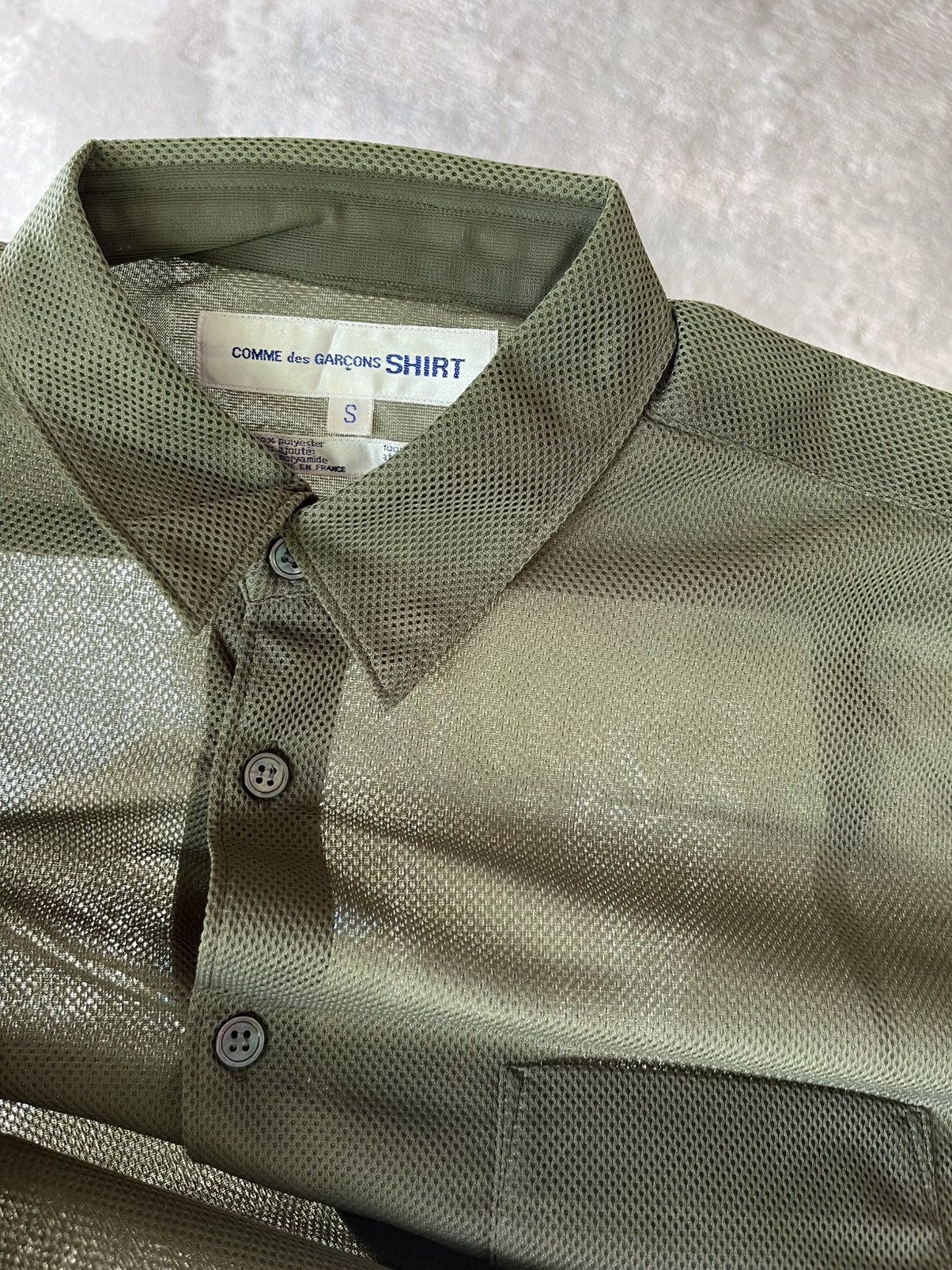Comme des Garcons × Japanese Brand Comme des Garcons Shirt net fabric Size US S / EU 44-46 / 1 - 3 Thumbnail