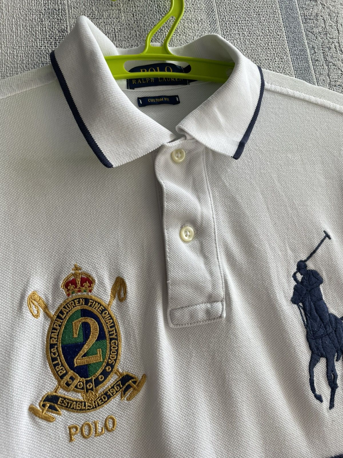 Polo Ralph Lauren Vintage Polo Ralph Lauren Big Logo mens Polo size S Size US S / EU 44-46 / 1 - 4 Thumbnail