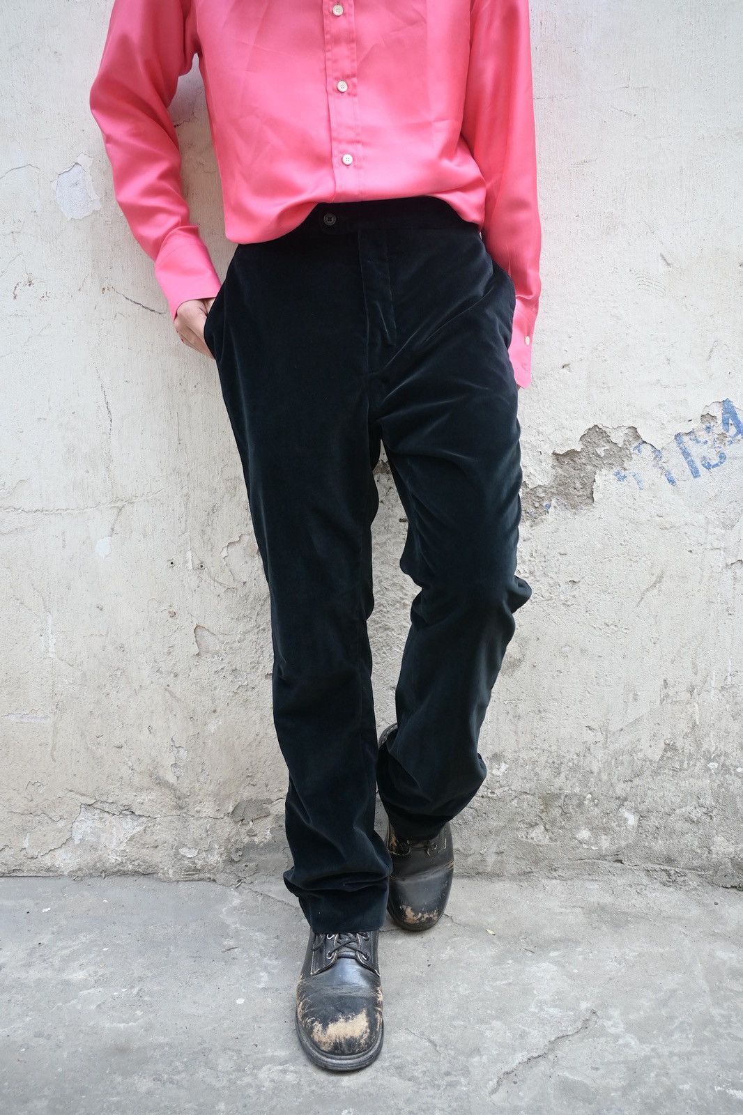 Gucci by Tom Ford Fall 1998 velvet trousers oant