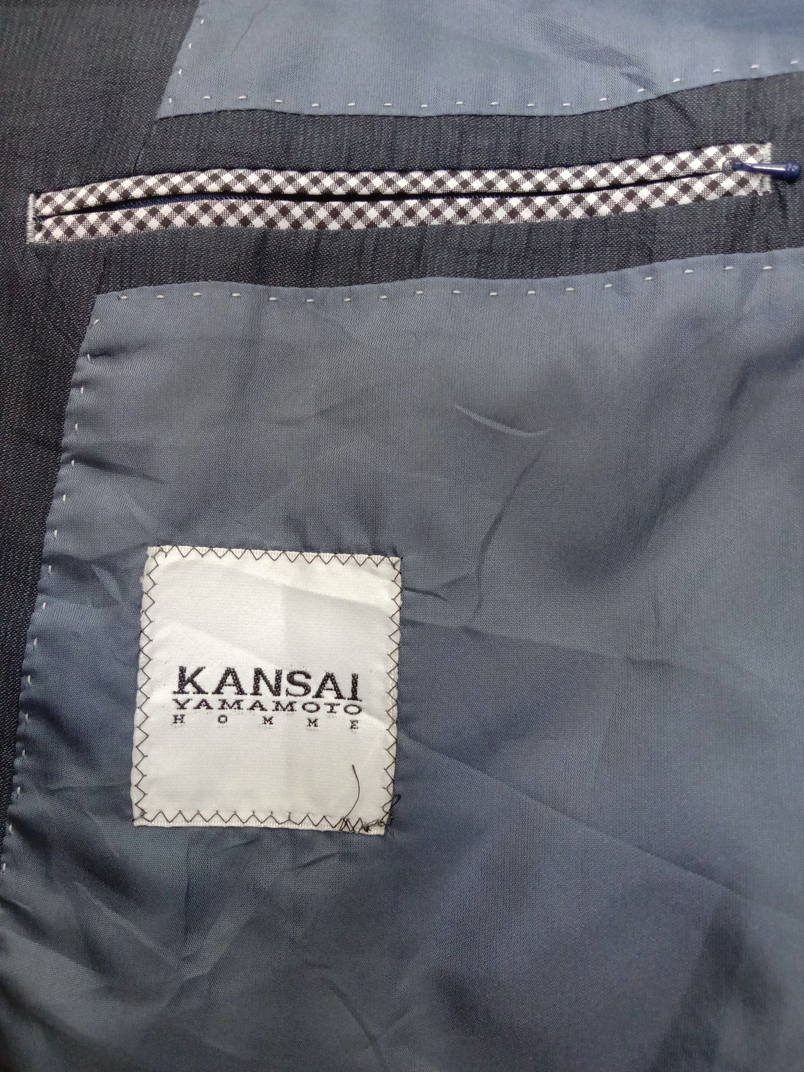Kansai Yamamoto Vintage Kansai Yamamoto Homme Coat Blazer Jacket Size US XL / EU 56 / 4 - 7 Thumbnail
