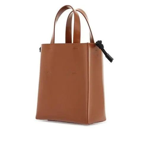 Marni o1s22i1n0525 Size: OS / Leather Shopping Bag in Brown Size ONE SIZE - 3 Thumbnail