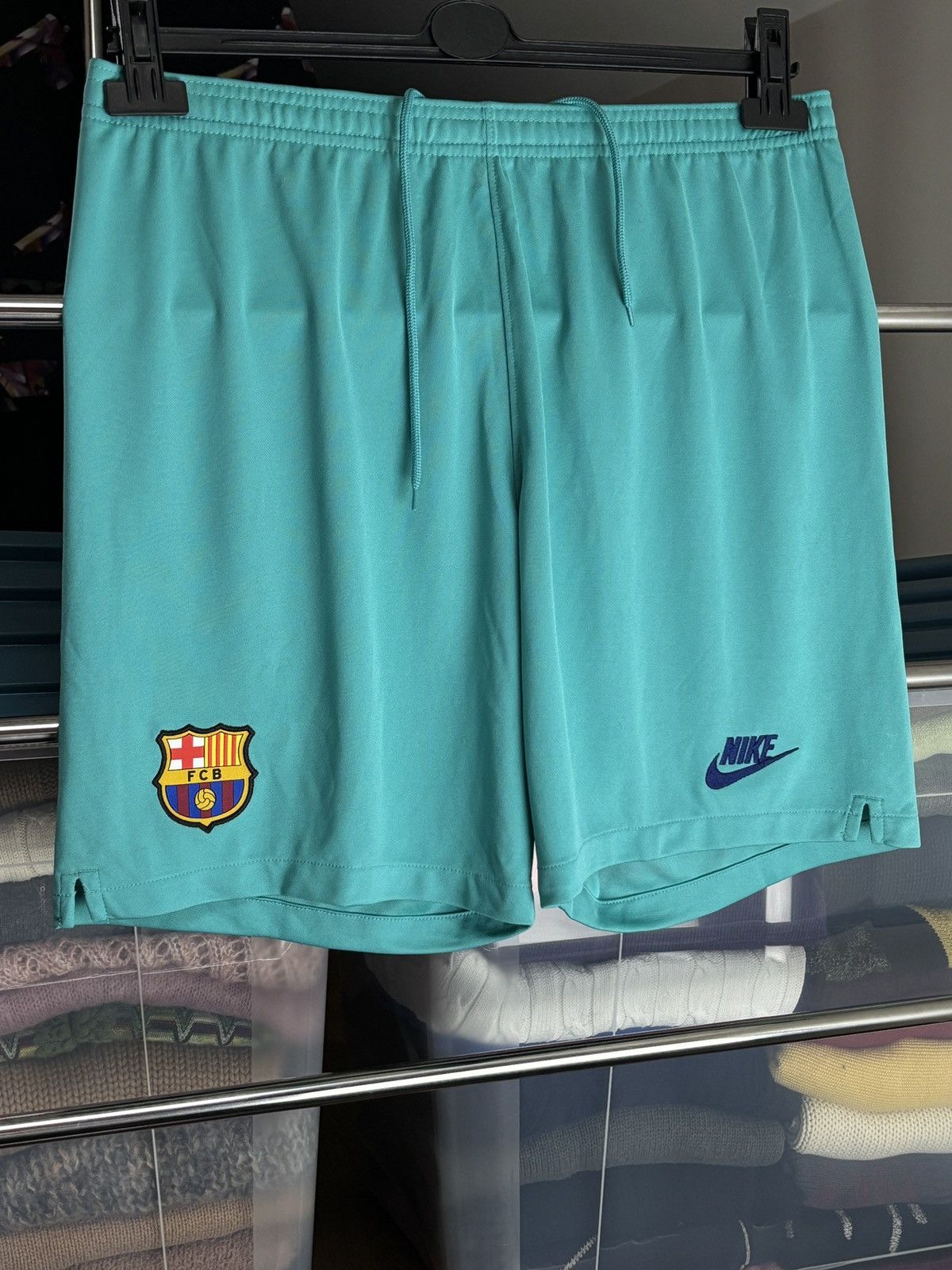 Nike Nike FC Barcelona FCB Swoosh Shorts Dri-Fit Size US 36 / EU 52 - 2 Thumbnail