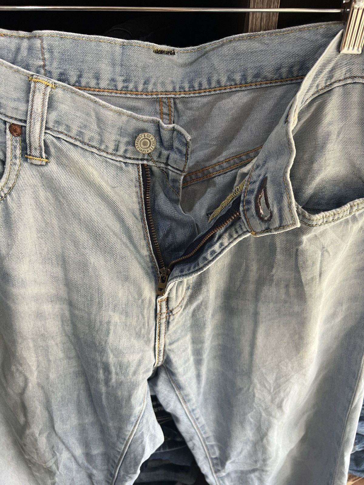 Levi's 🔥Vintage Levis 502 Distressed Denim Size US 35 - 10 Thumbnail