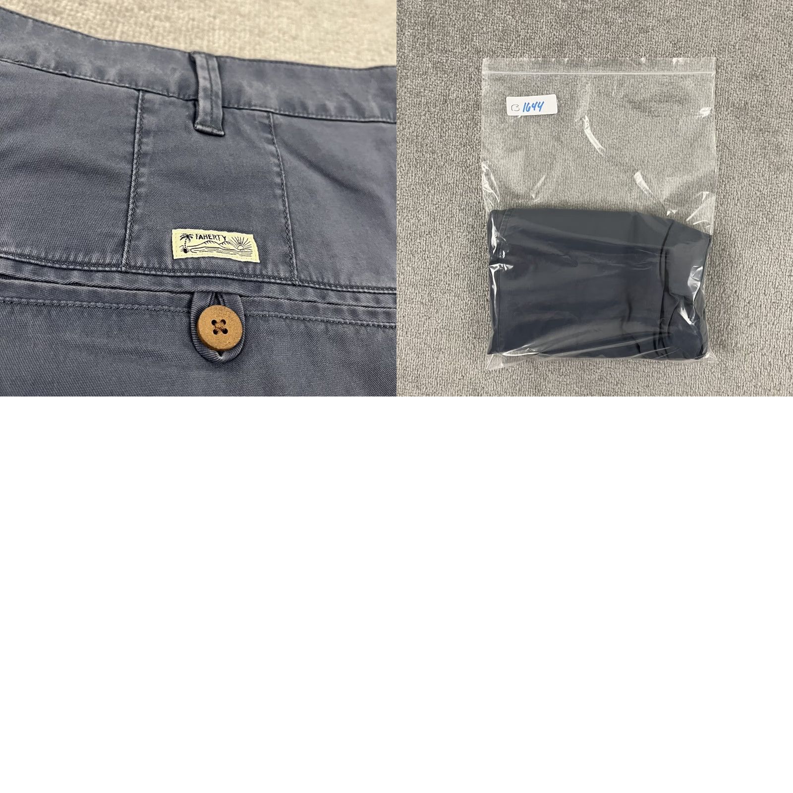 Faherty Faherty Chino Shorts Mens 40 / 9"Washed Blue Organic Cotton Casual Size US 40 / EU 56 - 8 Thumbnail
