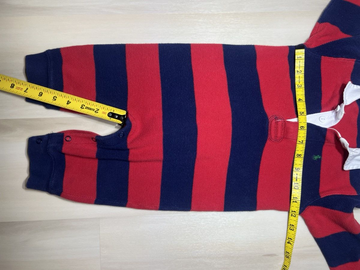 Polo Ralph Lauren Polo Ralph Lauren Baby 12m Red Navy One Piece Rugby Collar Size US XXS / EU 40 - 5 Thumbnail