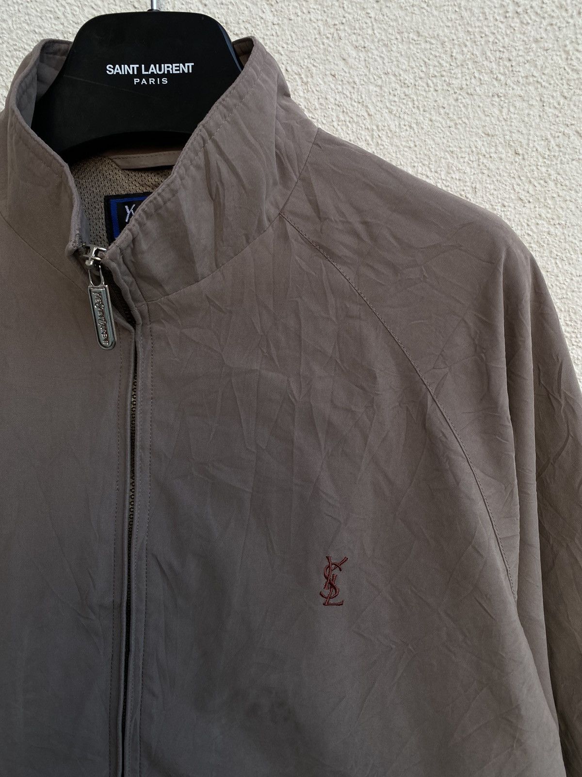Yves Saint Laurent Beige YSL Jacket Super soft YSL Bomber Size US M / EU 48-50 / 2 - 1 Thumbnail