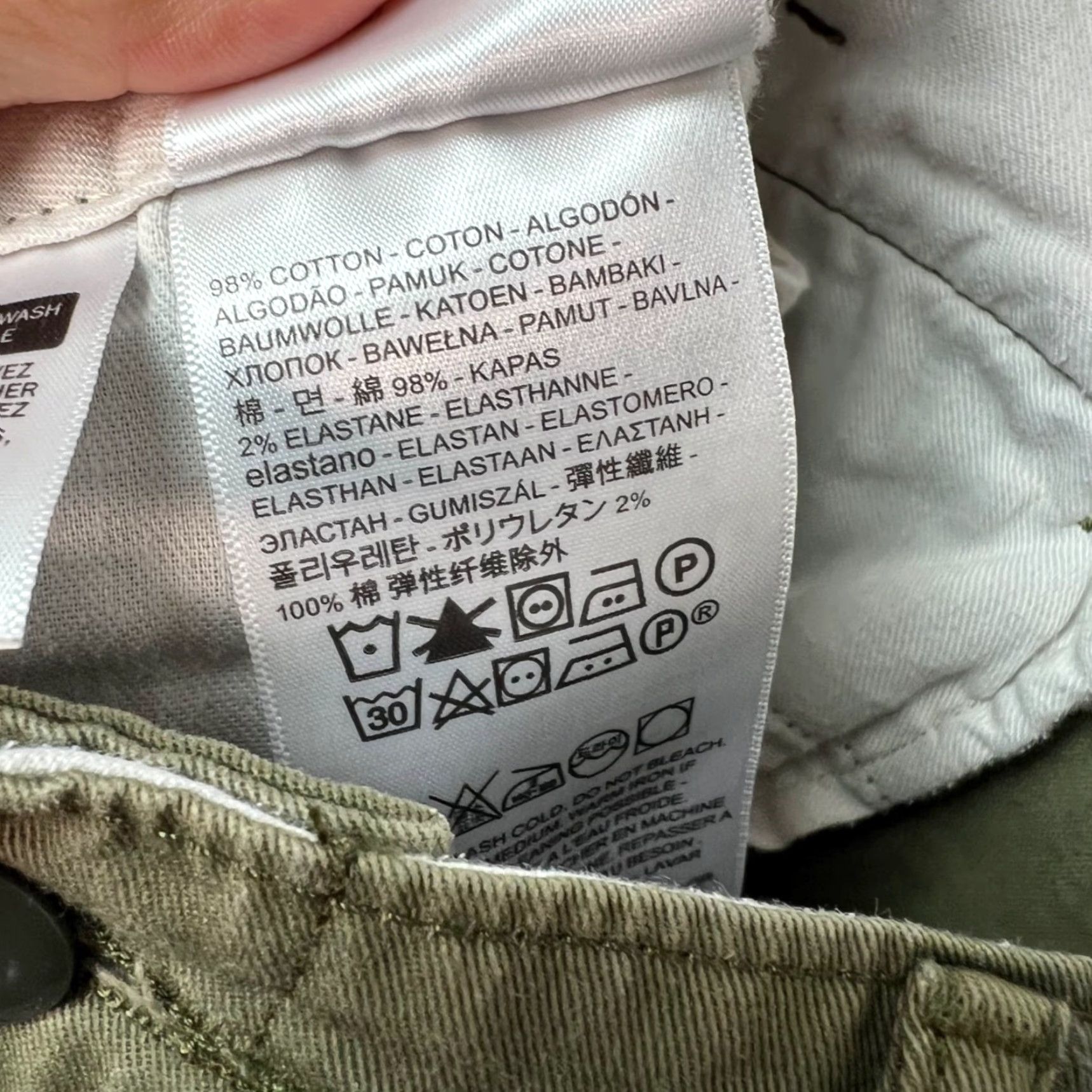 Levi's Levi's Mens 30 Military Green Cargo Pants Twill Cotton Blend Utility Trousers Pants Size US 30 / EU 46 - 3 Thumbnail