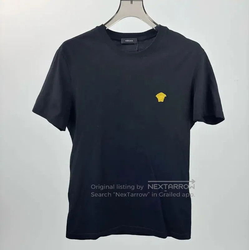 Versace Versace Black Men's T-shirt with Logo . Size US M / EU 48-50 / 2 - 1 Thumbnail
