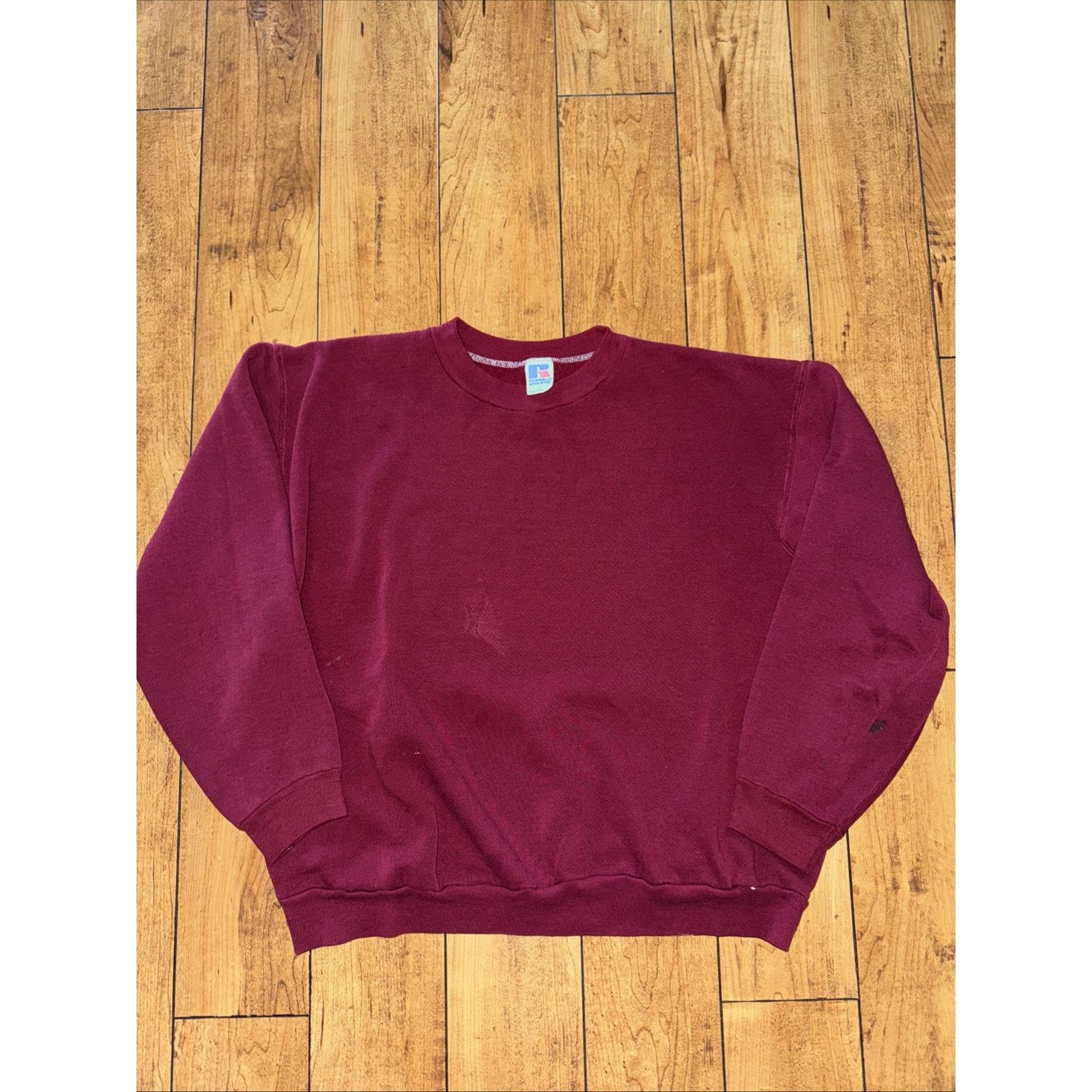 Russell Athletic Russell Athletic Crewneck Burgundy Large Made In USA 22x22 Size US L / EU 52-54 / 3 - 1 Thumbnail