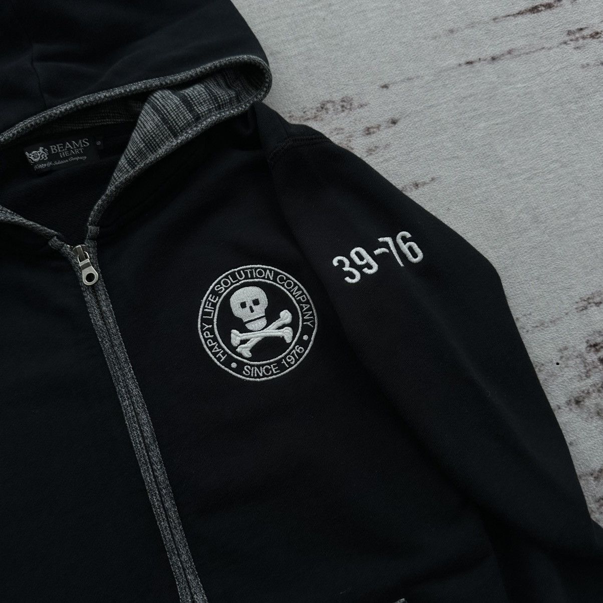 Beams Plus BEAMS HEART SKULL EMBROIDERED ZIP HOODIE JAPAN STREET STYLE Size US S / EU 44-46 / 1 - 3 Thumbnail